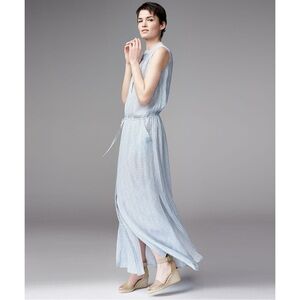 Vince White and Blue Maxi Dress